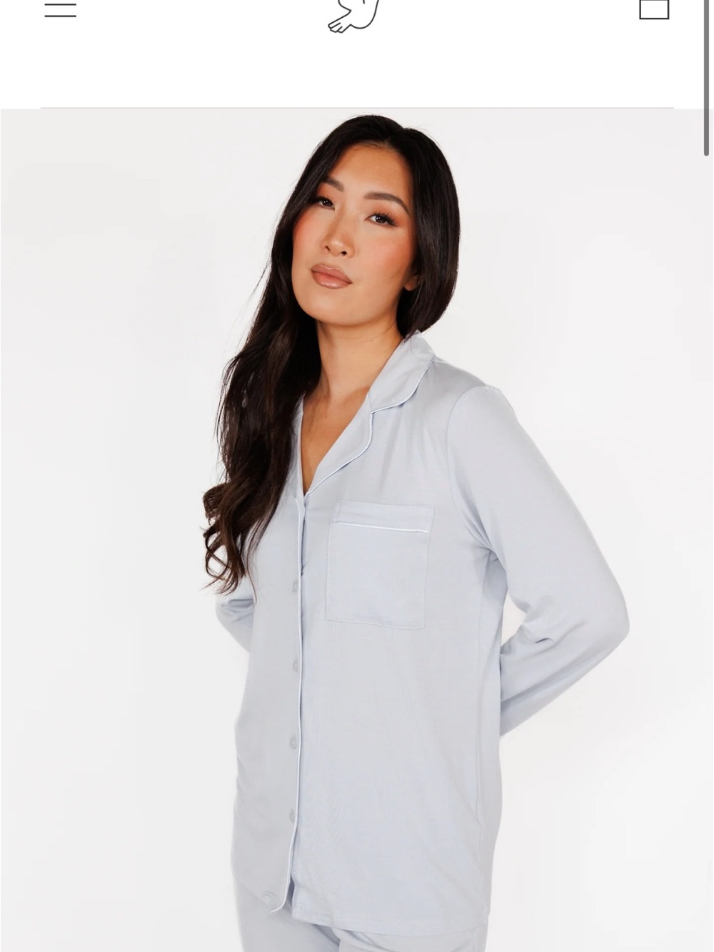 In My Sundays Powder Blue Long Sleeve & Pant Pajama Set *NWT